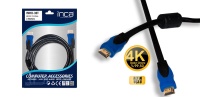 INCA IMHD-30T Altın Uç HDMI Kablo 3mt  3 Metre hdmı örgülü kablo